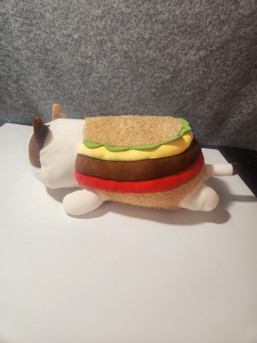 Miniso Kitty Cat Hamburger Mini Family Food Series Kawaii Plush 13.8”